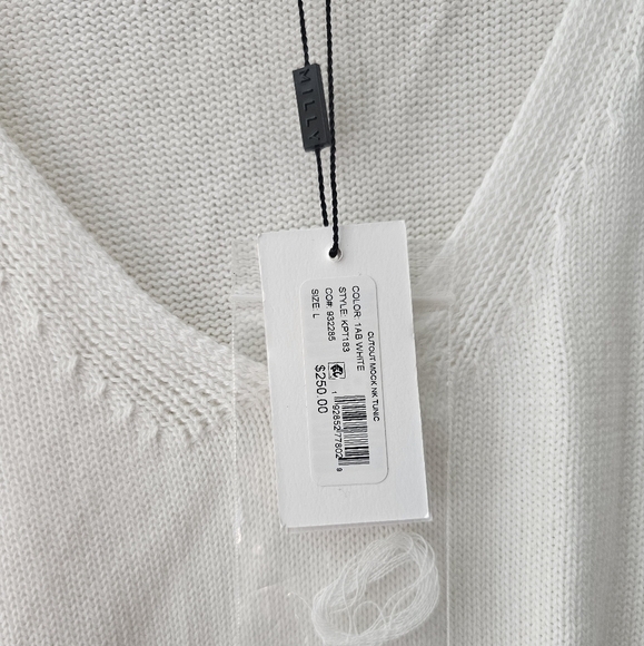 Revolve Milly Cotton-Blend Tunic with Ribbed Neckline and Hem Turtleneck - Picture 5 of 10